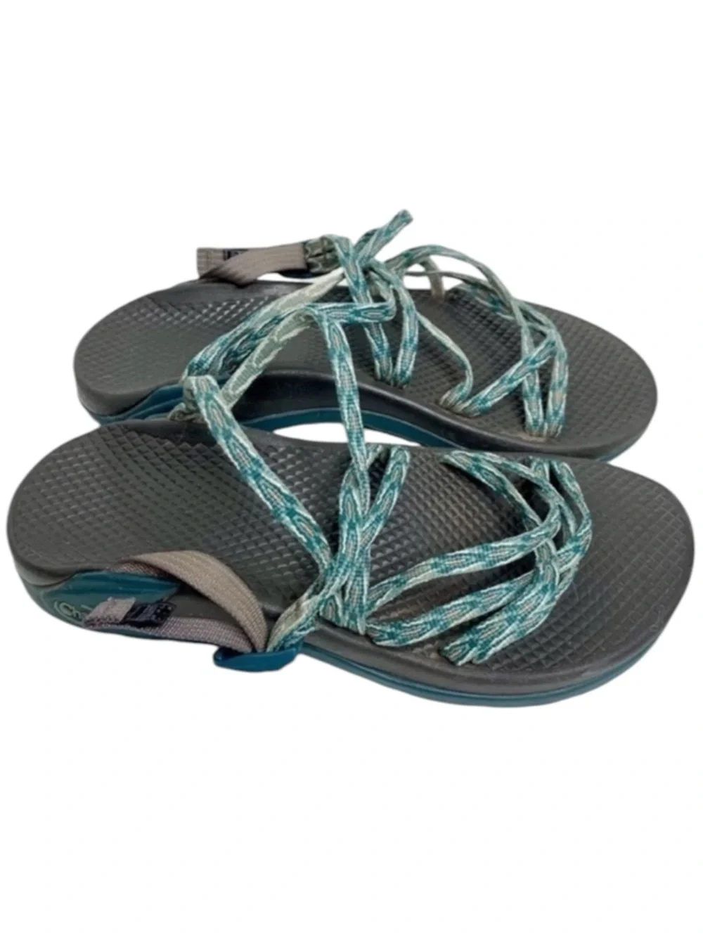 CHACO Zong X Ecotread Sandals Slip on Green Fizz Hiking Outdoors Size 10